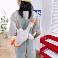 Miela žąsies pliušinė rankinė per petį, piniginė, geltono ančiuko pliušiniai žaislai, kawaii gimtadienio dovana, gyvūnų iškamša, gulbė, žąsis, minkšti žaislai One size