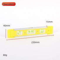 High-Precision Magnetic Mini Spirit Level, Durable Aluminum & Cast Iron, Drop-Resistant, Industrial Grade