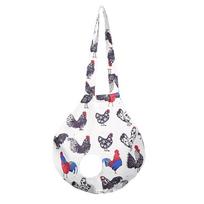 Chicken Sling Carrier Bag with Handle Rooster Poultry Transport Traveling Driving Hand Bag for Catching And Moving Chickens (as the picture,65X37.5CM) gray
