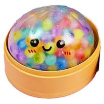 1 vnt. Mini koldūnai su garintuvu Bun Squeezable žaislų rinkinys Minkšti streso malšinimo Krištoliniai Squishy Fidget Sensoriniai žaislai Vakarėlio dovanėlės blue