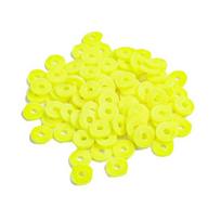 Plokšti polimerinio molio karoliukai 6x1 mm 100 vnt., spalva Nr. 14