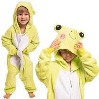 Vaikiška Pižama Kigurumi Kombinezonas Kostiumas Varlė Žalia 105-115 Cm, 105-115 cm