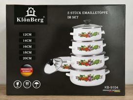 KlönBerg emaliuotų puodų rinkinys