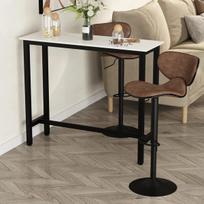 Baro stalas Homcom 120x40x100cm., juodos spalvos