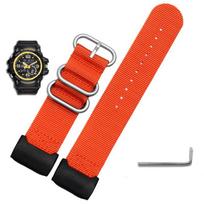 Nailono laikrodžio dirželis Casio G-SHOCK modifikuotam Small Mud King GG-1000 GWG-100 GSG-100 Drobės laikrodžio dirželis Juodas Chaki apyrankė 24mm red
