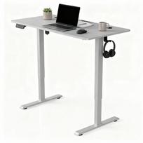 Aukščio reguliuojamas stalas Homestar Office Stand 120x60x72-117 cm baltas