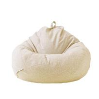 Patogus pupelių maišas Sofos užvalkalas Nuimamas Kvėpuojantis Tinginio sofos užvalkalas Plaunamas Minkštas pūsto pufiko sofos užvalkalas Vaikams 80-90cm white