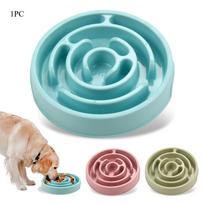 Pet Dog Slow Feeder Bowl Fun Non Slip Anti-Gulping Slower Food Feeding Dishes Eco Dog Bowl For Large Medium Small Dogs Puppy blue