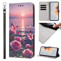 A57 A37 A27 A17 A07 A56 A36 Sunset Painted Case for Samsung Galaxy S26 Ultra S25 edge S24 FE S26+ Plus Wallet Leather Cover Case Samsung A57 gray