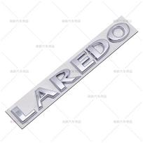 3D ABS LAREDO raidės emblema tinka Jeep Grand Cherokee galinės bagažinės šoninės kėbulo modifikavimo ženklelis white