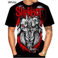SUMMER Slipknots Prepare for Hell Tour Washed Short Sleeve T-Shirt Men Women Mental Band Streetwear Graphic Top Tees S red
