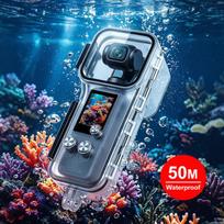 For DJI Osmo Pocket 4 Gimbal Camera 50m Diving Waterproof Case (Transparent) skaidri