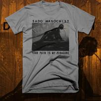 BDSM T-Shirt Bondage Gimp Sado Masochist DOM of pleasure Sadomasochist S-2XL tee 2XL black