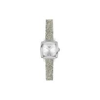 TISSOT Quartz Movement Women's Watch Silver Dial Stainless Steel Case Leather Strap T058.109.17.036.02 Silver Dial white