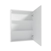 Reflection 50 white wall-hung bathroom cabinet with mirror