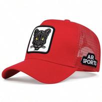 Unisex Cat Embroidery Baseball Net Caps Spring Summer Outdoor Adjustable Casual Hats Sunscreen Hat