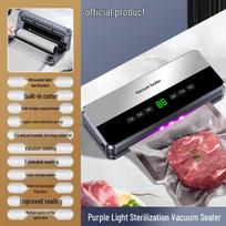 Automatic Vacuum Sealer for Food Packaging and Preservation European Plug white