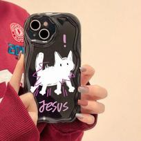 Case For POCO F3 F7 F8 Ultra X7 X6 M7 Pro X3 NFC Xiaomi 14 15T PRO Cute Sweet Animals Dog Cat Silicone Wave Side Soft Cover X3(NFC)X3 Pro