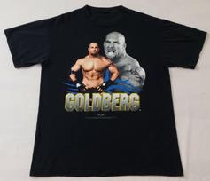 Vintage 1998 Goldberg WCW Wrestling Promo T-Shirt Sz Large Authentic Licensed XXXL gray