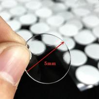 100pcs Round Double Sided Tape Adhesive Dots Fastener Strong Acrylic Sticker  for DIY Scrapbooking Craft Production Fixing Pad (as the picture,100pcs&0.8mm) gray
