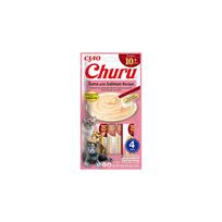 Churu kreminis skanėstas 10+ katėms su tunu ir lašiša, 56 g (4 vnt.)
