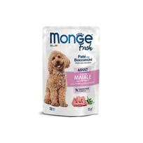 Monge Fresh Dog Adult Pork - Vegetables konservuotas pašaras šunims su kiauliena ir daržovėmis, 85 g x 12vnt.