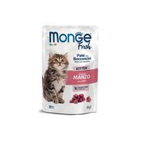 Monge Fresh Cat Kitten Beef konservuotas pašaras kačiukams su jautiena, 85 g x 12vnt