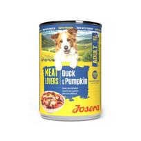 Josera Meat Lovers Menu Duck with Pumpkin konservuotas pašaras šunims su antiena ir moliūgais, 400 g