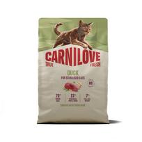 Carnilove True Fresh Cat Dry Duck Adult Sterilised sausas pašaras sterilizuotoms katėms