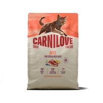 Carnilove True Fresh Cat Dry Beef Adult Sterilised sausas pašaras sterilizuotoms katėms