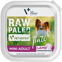 VetExpert Raw Paleo Mini Adult konservai mažų veislių suaugusiems šunims su ėriena 150 g