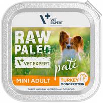 VetExpert Raw Paleo Mini Adult konservai mažų veislių suaugusiems šunims su kalakutiena 150 g