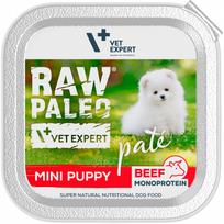 VetExpert Raw Paleo Mini Puppy konservai mažų veislių šuniukams su jautiena 150 g