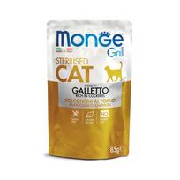 Monge Grill konservai sterilizuotoms katėms su gaidiena 85 g