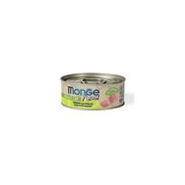 Monge Natural konservai suaugusioms katėms su gelsvauodegiu tunu ir vištiena 80 g