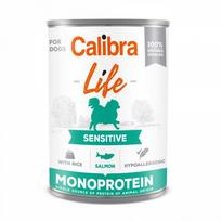 Calibra Dog Life Sensitive Salmon with Rice konservas suaugusiems šunims su lašiša ir ryžiais, 400 g