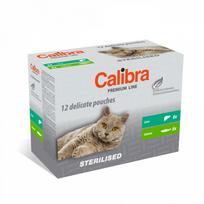 Calibra Cat Premium Sterilised Multipack konservų rinkinys sterilizuotoms katėms, 12 × 100 g