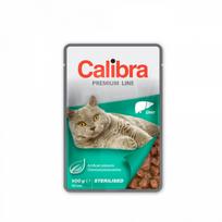 Calibra Cat Premium Sterilised Liver konservas sterilizuotoms katėms su kepenėlėmis padaže, 100 g