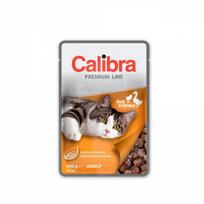 Calibra Cat Premium Adult Duck - Chicken konservas suaugusioms katėms su antiena ir vištiena padaže, 100 g