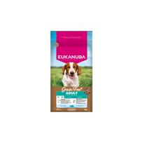 Eukanuba Grain Free sausas maistas mažų ir vidutinių veislių šunims su žuvimi, S/M