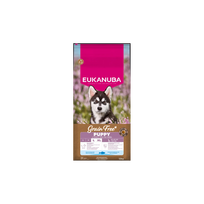 Eukanuba Grain Free sausas maistas didelių veislių šuniukams su žuvimi, L