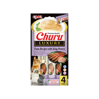 Churu Luxury kreminis skanėstas su tunu ir krevetėmis katėms, 4 vnt.