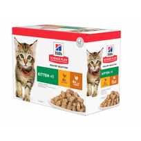 Hill's SP Feline Kitten Multipack Chicken/Turkey 12x85 g (kačiukams su vištiena ir kalakutiena, konservai)