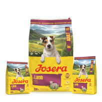 Josera Mini Lamb begrūdis sausas pašaras mažų veislių šunims su ėriena