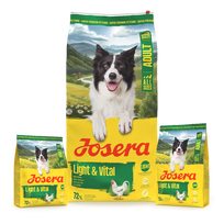 Josera Light and Vital sausas pašaras šunims svorio mažinimui ir kontrolei 12,5kg