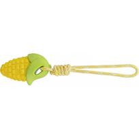 Trixie Žaislas šuniui Kukurūzų burbuolė ant virvės, TPR, 13 cm/34 cm