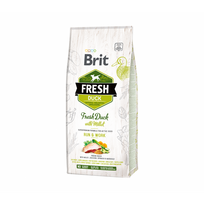 Brit Fresh Duck with Millet Active Run-Work sausas pašaras šunims