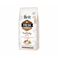 Brit Fresh Turkey with Pea Light Fit-Slim sausas pašaras šunims