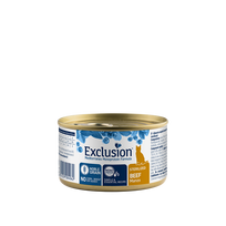 Exclusion Mediterraneo Mono Protein konservuotas pašaras sterilizuotoms katėms su jautiena, 85 g