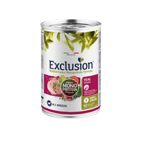 Exclusion Mono Protein Mediterraneo konservuotas pašaras šunims su veršiena 400 g